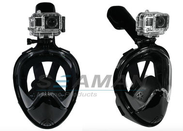 180 ° açık görünüş Tam Yüzsüz Solunum Şnorkel Maskesi (Tubeless Prevent Gag Reflex)
