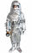 Deniz Yangın Söndürme Ekipmanları / Alüminyum Folyo Kompozit Kumaş Isı Yalıtımı İtfaiyeci Koruyucu Elbise