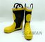 Çelik Toe İtfaiyeci Lastik Botları İtfaiyeciler Ekipmanları EN15090-2012 Güvenlik Ayakkabıları